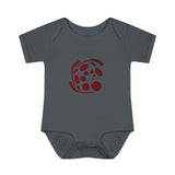 Spiral Red Infant Baby Rib Bodysuit