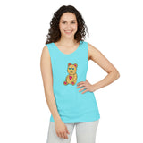 Peri Bear Unisex Garment-Dyed Tank Top