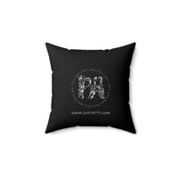 Graphite Lucy Spun Polyester Square Pillow