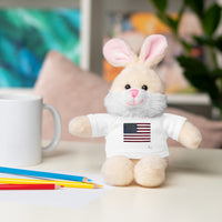 American Flag Stuffed Animals with Tee