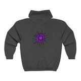 Purple Sun Unisex Heavy Blend™ Full Zip Hooded Sweatshirt