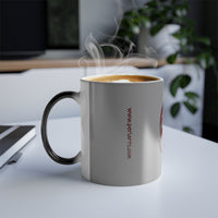 Spiral Red  Color Morphing Mug, 11oz