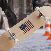American Flag Transparent Outdoor Stickers, Die-Cut, 1pcs