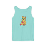 Peri Bear Unisex Garment-Dyed Tank Top