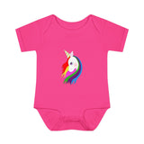 Lily the Unicorn Infant Baby Rib Bodysuit