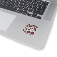 Spiral Red Kiss-Cut Stickers