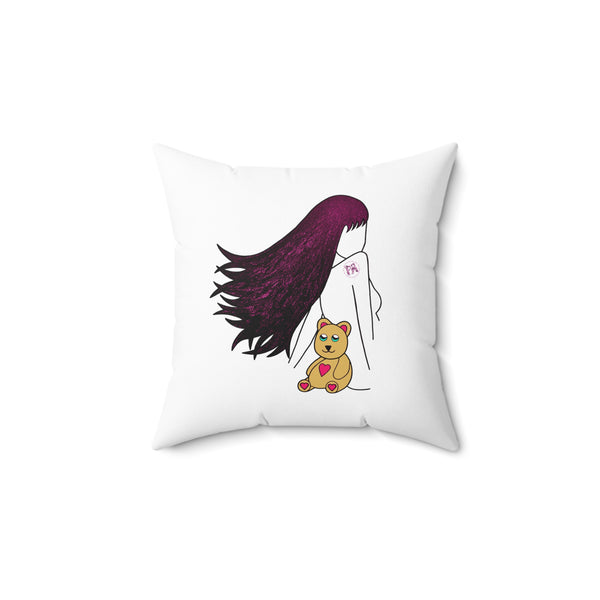 Lucy Love Spun Polyester Square Pillow