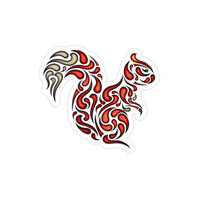 Squirrel Transparent Outdoor Stickers, Die-Cut, 1pcs