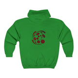Spiral Red Unisex Heavy Blend™ Full Zip Hooded Sweatshirt