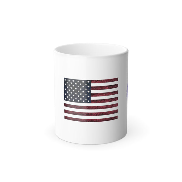 American Flag Color Morphing Mug, 11oz