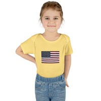 AMerican Flag Infant Baby Rib Bodysuit