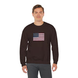 American Flag Unisex Heavy Blend™ Crewneck Sweatshirt