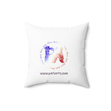 4th of July Lucy Spun Polyester Square Pillow