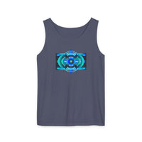 Classic Blue Unisex Garment-Dyed Tank Top