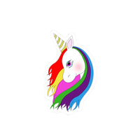 Lily the Unicorn Kiss-Cut Stickers