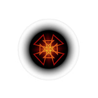Orange Star Transparent Outdoor Stickers, Die-Cut, 1pcs