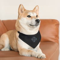 The Creative Art Series: Teal Hex Pet Bandana Collar