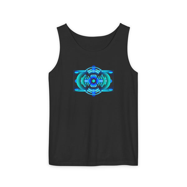 Classic Blue Unisex Garment-Dyed Tank Top