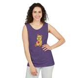 Peri Bear Unisex Garment-Dyed Tank Top