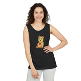 Peri Bear Unisex Garment-Dyed Tank Top