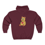 Peri Bear Unisex Heavy Blend™ Full Zip Hooded Sweatshirt