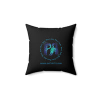Classic Blue Spun Polyester Square Pillow