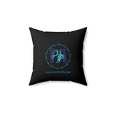 Classic Blue Spun Polyester Square Pillow