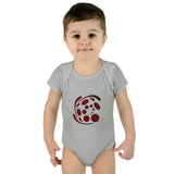 Spiral Red Infant Baby Rib Bodysuit
