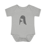 Graphite Lucy Infant Baby Rib Bodysuit