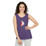 Lily the Unicorn Unisex Garment-Dyed Tank Top