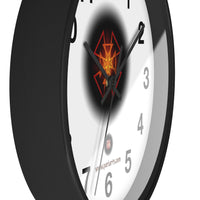 Orange Star  Wall Clock