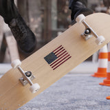 American Flag Transparent Outdoor Stickers, Die-Cut, 1pcs