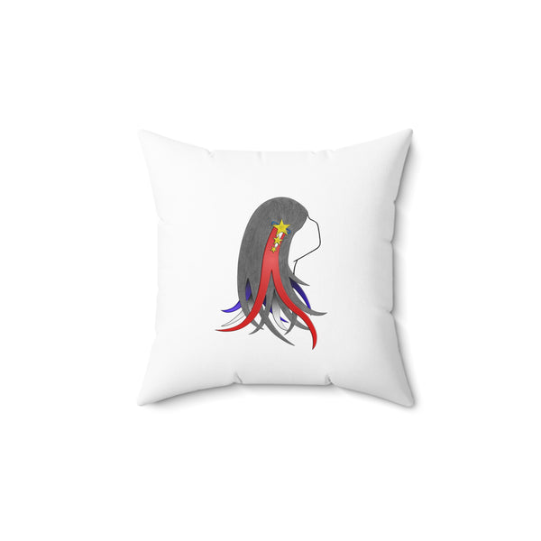 4th of July Lucy Spun Polyester Square Pillow