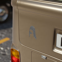 Graphite Lucy Transparent Outdoor Stickers, Die-Cut, 1pcs