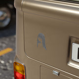 Graphite Lucy Transparent Outdoor Stickers, Die-Cut, 1pcs