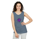 Purple Sun Unisex Garment-Dyed Tank Top