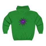 Purple Sun Unisex Heavy Blend™ Full Zip Hooded Sweatshirt