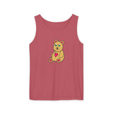 Peri Bear Unisex Garment-Dyed Tank Top