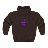 Purple Sun Unisex Heavy Blend™ Full Zip Hooded Sweatshirt