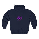 Purple Sun Unisex Heavy Blend™ Full Zip Hooded Sweatshirt