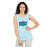 Classic Blue Unisex Garment-Dyed Tank Top