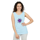 Purple Sun Unisex Garment-Dyed Tank Top