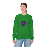 Purple Sun Unisex Heavy Blend™ Crewneck Sweatshirt
