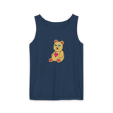 Peri Bear Unisex Garment-Dyed Tank Top